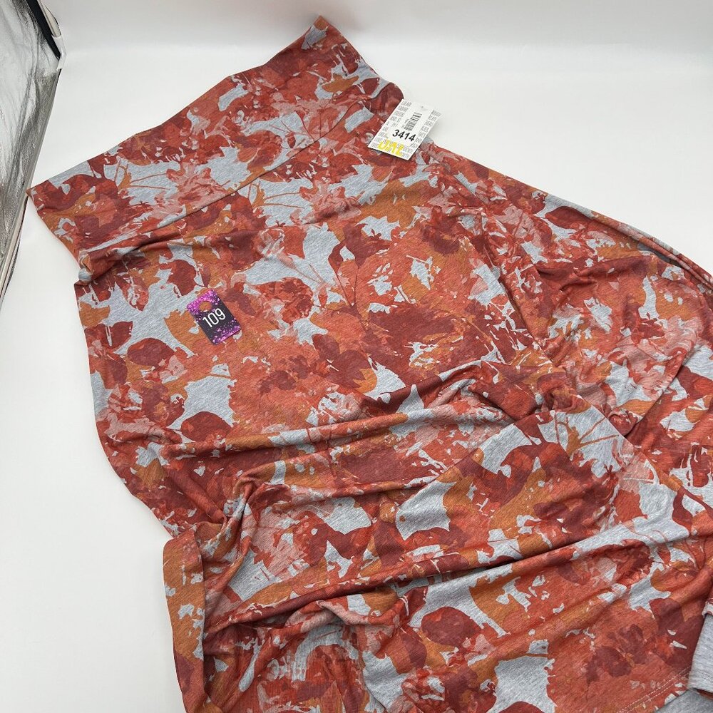 New with tags orange and gray LuLaRoe Maxi Skirt 3XL (26-28)